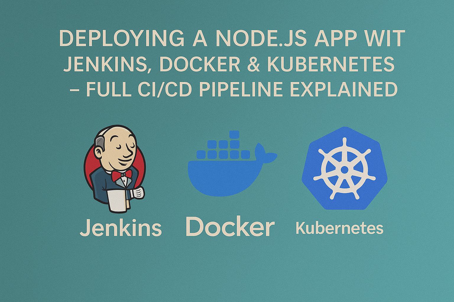 Deploying a Node.js App with Jenkins, Docker & Kubernetes – Full CI/CD Pipeline Explained