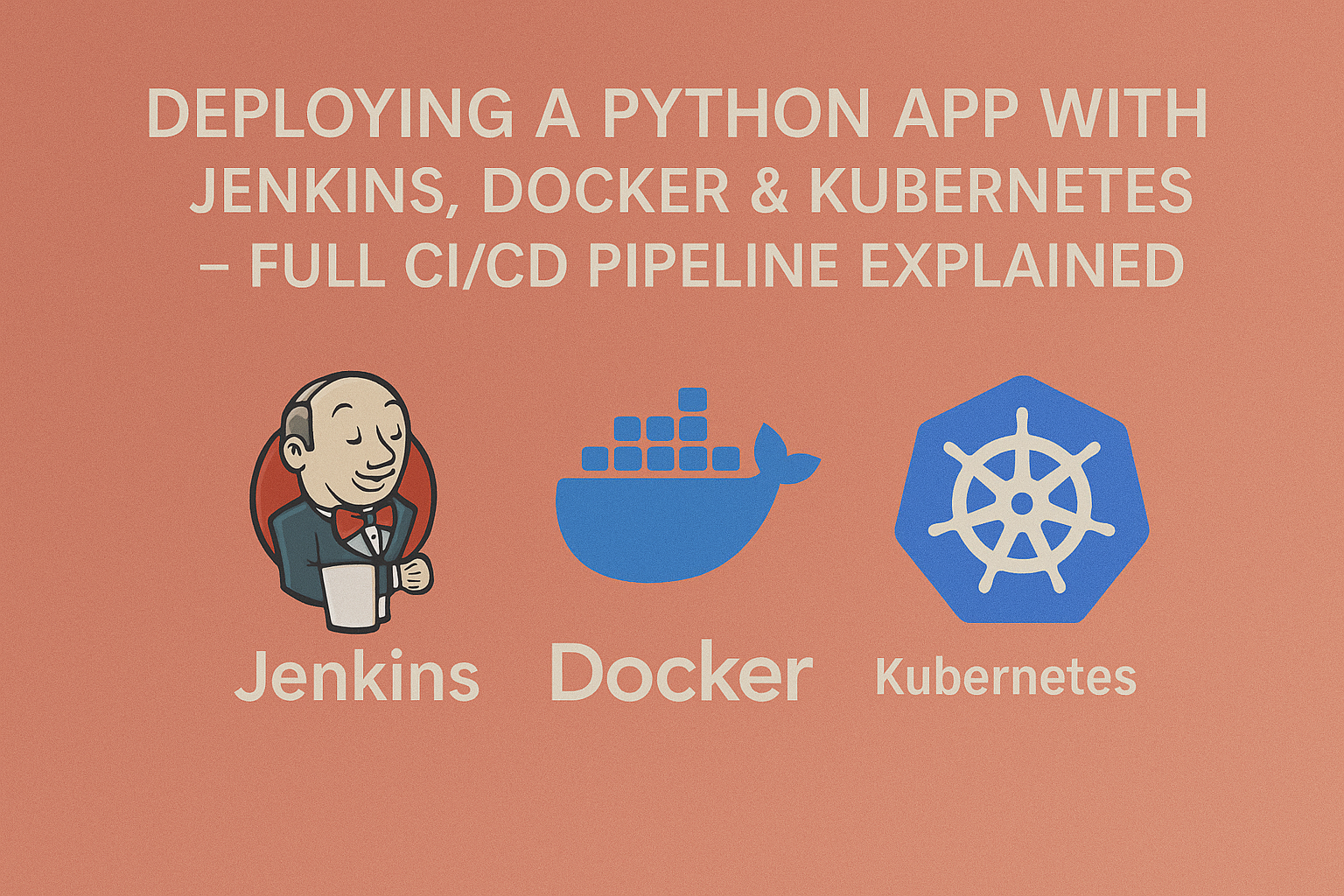 Deploying a Python App with Jenkins, Docker & Kubernetes – Full CI/CD Pipeline Explained