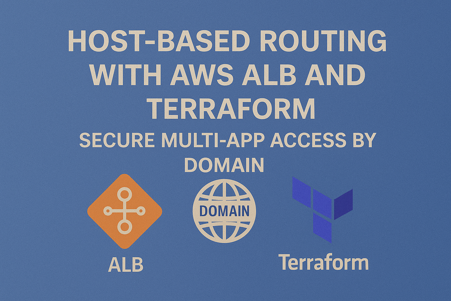 Host-Based Routing with AWS ALB and Terraform – Secure Multi-App Access by Domain